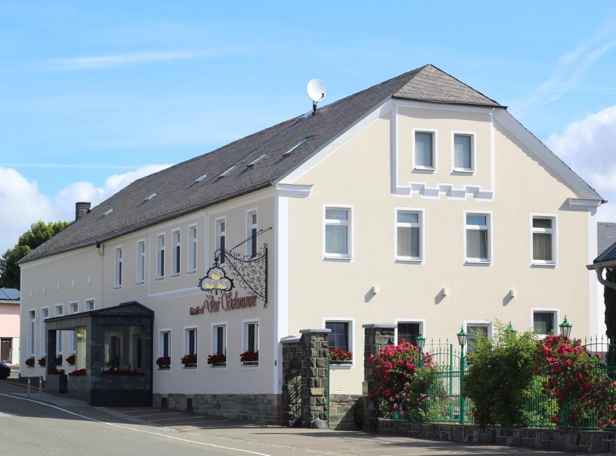 Gasthof Drei Schwanen Langenwetzendorf ภายนอก รูปภาพ